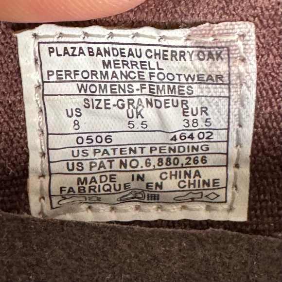 Merrell Plaza Bandeau Suede Mary Jane Comfort Shoes Travel Work Cherry Oak 8 - Picture 10 of 11